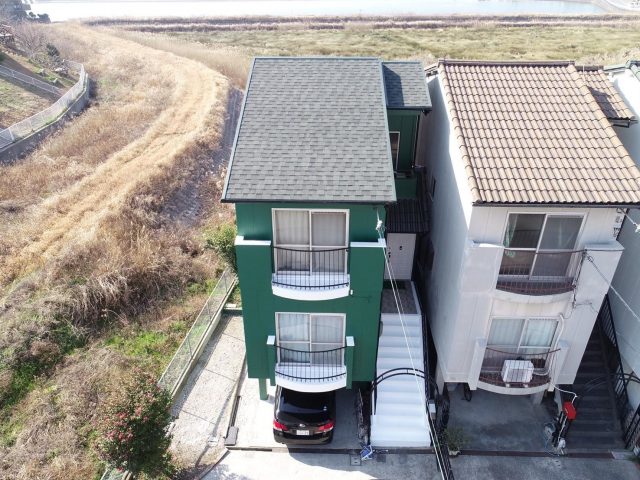 明石市のベランダ防水完了状況